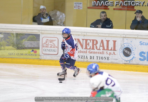 2015-04-12 Torneo di Pinzolo 3 Val Rendena-Hockey Milano Rossoblu U12 (1-3)